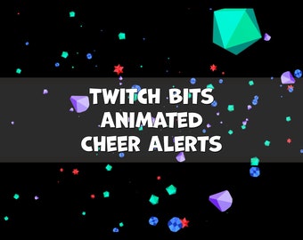 Twitch Bits Animierte Cheer Alarme | Animierte Twitch Bits Konfetti