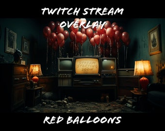 Pantallas intermedias de Twitch / TV retro / Horror superpuesto animado de Twitch / Elementos de transmisión