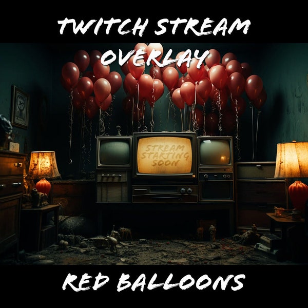 Twitch intermission screens | Retro TV | Animated Twitch Overlay Horror | Stream Elements