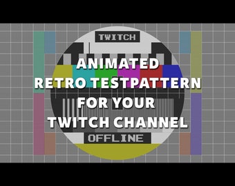 Pantallas animadas de prueba de TV retro (archivos MP4)