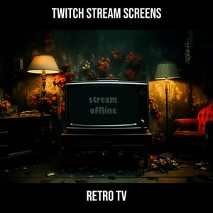 Twitch Intermission screens Retro TV Horror