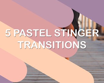 5 Stinger Transitions 'Pastels' | Twitch Transition | Stream Transition