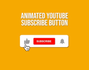 Subscribe Button for YouTube | Animated Subscribe Button | Youtube Banner | Animated button for Youtube Channel | Bell Sound | Mouse click