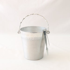 Sigg Ice Bucket, Vintage Ice Bucket, Aluminum Ice Bucket, Silver Ice Bucket, Ice Bucket with Handle, Champagne Ice Bucket, Wine Ice Bucket