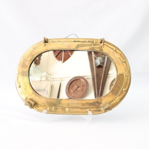 Brass Porthole with Mirror, Nautical Porthole Mirror, Porthole Window, Porthole Decor, Brass Wall Mirror, Nautical Wall Decor, Nautical Gift