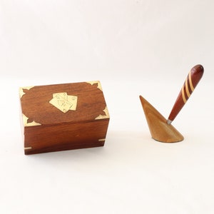 Wooden Playing Card Holder, Playing Card Case, Playing Card Box, Deck Box, Wooden Pen Holder, Playing Cards Gift, Poker Gifts, Poker Set
