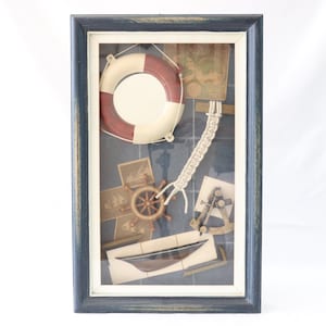 Suspension murale nautique, Maquette demi-coque, Roue de navire nautique, Carte nautique, Sextant nautique, Corde nautique, Noeuds marins, Cadeaux maritimes