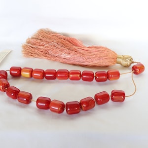 Bakelite Worry Beads, Antique Worry Beads, Large Worry Beads, Bakelite Prayer Beads, Bakelite Meditation Beads, Greek Komboloi, Gift for Him