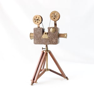 Vintage Movie Projector with Tripod, Retro Movie Projector, Antique Film Projector, Cinema Projector, Decorative Projector Unique Home Decor