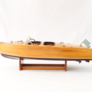 Chris Craft Barrel Back Model, Chris Craft Model 1940, Runabout Model, Wooden Yacht Model, Wooden Ship Model, Handmade Ship, Handmade Boat