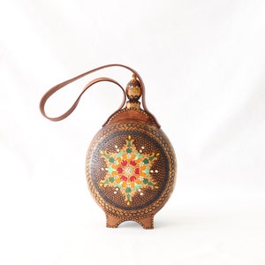 Antique Wooden Flask, Antique Canteen, Antique Water Flask, Primitive Flask, Water Bottle Flask, Vintage Farmhouse Decor, Bulgarian Gifts