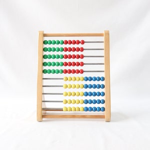 Vintage Abacus, Wooden Abacus, School Abacus, Vintage Calculator, Counting Toys, Nursery Decor, Office Desk Decor, Kids Toys, Kids Gifts