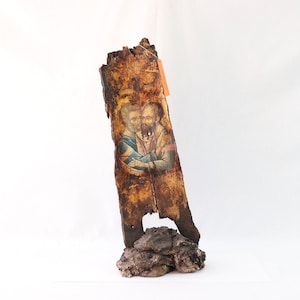 Icono de Pedro y Pablo, Apóstol Pedro y Pablo, Icono hecho a mano, Icono pintado a mano, Icono bizantino griego, Adorno religioso de pared, Regalos religiosos