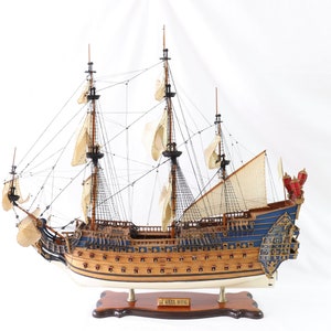 Soleil Royal Ship Model, Wooden Ship Model, Handmade Ship Model, Galleon Ship, Battleship Model, Antique Ship, Nautical Decor, Gifts for Him