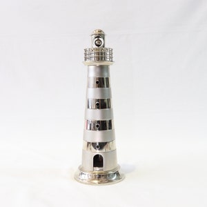 Nautical Lighthouse, Vintage Lighthouse, Stainless Steel Lighthouse, Lighthouse Ornament, Lighthouse Decor, Lighthouse Gifts, Nautical Gifts