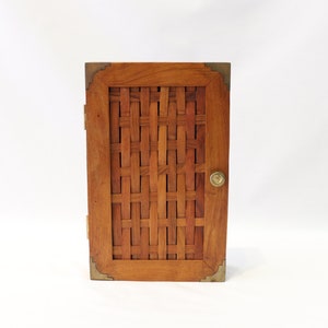 Porte-clés en bois, Boîte à clés en bois, Boîte à clés pour mur, Porte-clés mural, Porte-clés, Marqueterie de bois, Laiton, Décoration en bois Décoration d'intérieur unique