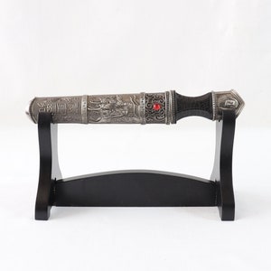 Daga de Genghis Khan, cuchillo de Genghis Khan, Genghis Khan, cuchillo vintage, daga vintage, daga decorativa, daga coleccionable, regalo para él