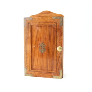 Maritimer Schlüsselhalter, Schlüsselhalter aus Holz, Schlüsselhalter aus Holz, Wandschlüsselhalter, Wandschlüsselkasten, nautischer Anker, nautisches Dekor, maritime Geschenke