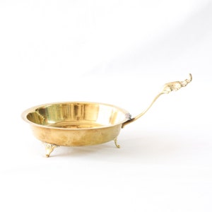 Antique Brass Pan, Decorative Frying Pan, Serving Pan, Serving Bowl, Serving Dish, Gold Pan, Farmhouse Decor, Kitchen Decor, Home Decor