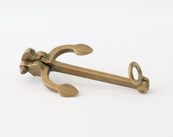 Anchor Paperweight, Nautical Anchor, Vintage Brass Anchor, Ships Anchor, Nautical Desk Decor, Desk Gifts, Desk Accessories, Maritime Decor