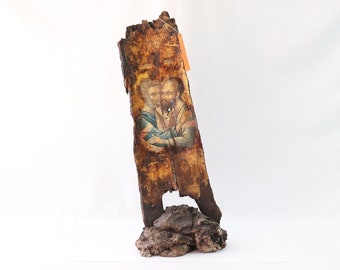 Peter and Paul Icon, Apostle Peter and Paul, Handmade Icon, Hand Painted Icon, Greek Byzantine Icon, Religious Wall Hanging, Religious Gifts