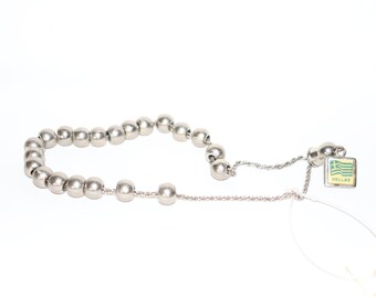 Stainless Steel Worry Beads, Stainless Steel Komboloi, Stainless Steel Meditation Beads, Stainless Steel Prayer Beads, Unique Hand Accessory