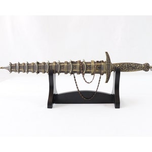 Daga de pagoda, cuchillo de pagoda, pagoda china, daga coleccionable, cuchillo de colección, cuchillo de doble filo, decoración de pagoda, regalo único de decoración para el hogar
