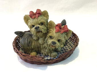 Figura de Yorkshire Terrier, Figura de Yorkie, Estatua de Yorkie, Decoración de Yorkie, Regalos de Yorkie, Arte de Yorkie, Regalo para amantes de los perros, Figura de perro vintage