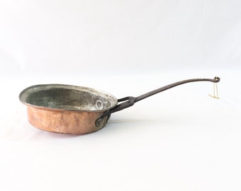 Sartén antigua, sartén vintage, molde antiguo para hornear, utensilios de cocina vintage, decoración rústica, decoración única para el hogar