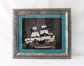 Half Hull Ship Model, Galleon Ship Model, Battleship Model, Nautical Wall Hanging, Nautical Wall Decor, Maritime Gifts, Maritime Antiques