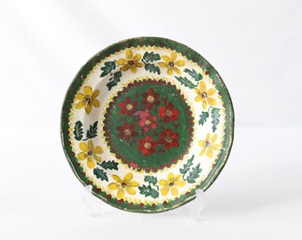 Antique Majolica Plate, Majolica Pottery, Antique Romanian Plate, Romanian Pottery, Wall Hanging Plate, Decorative Plate, Wall Plate Decor