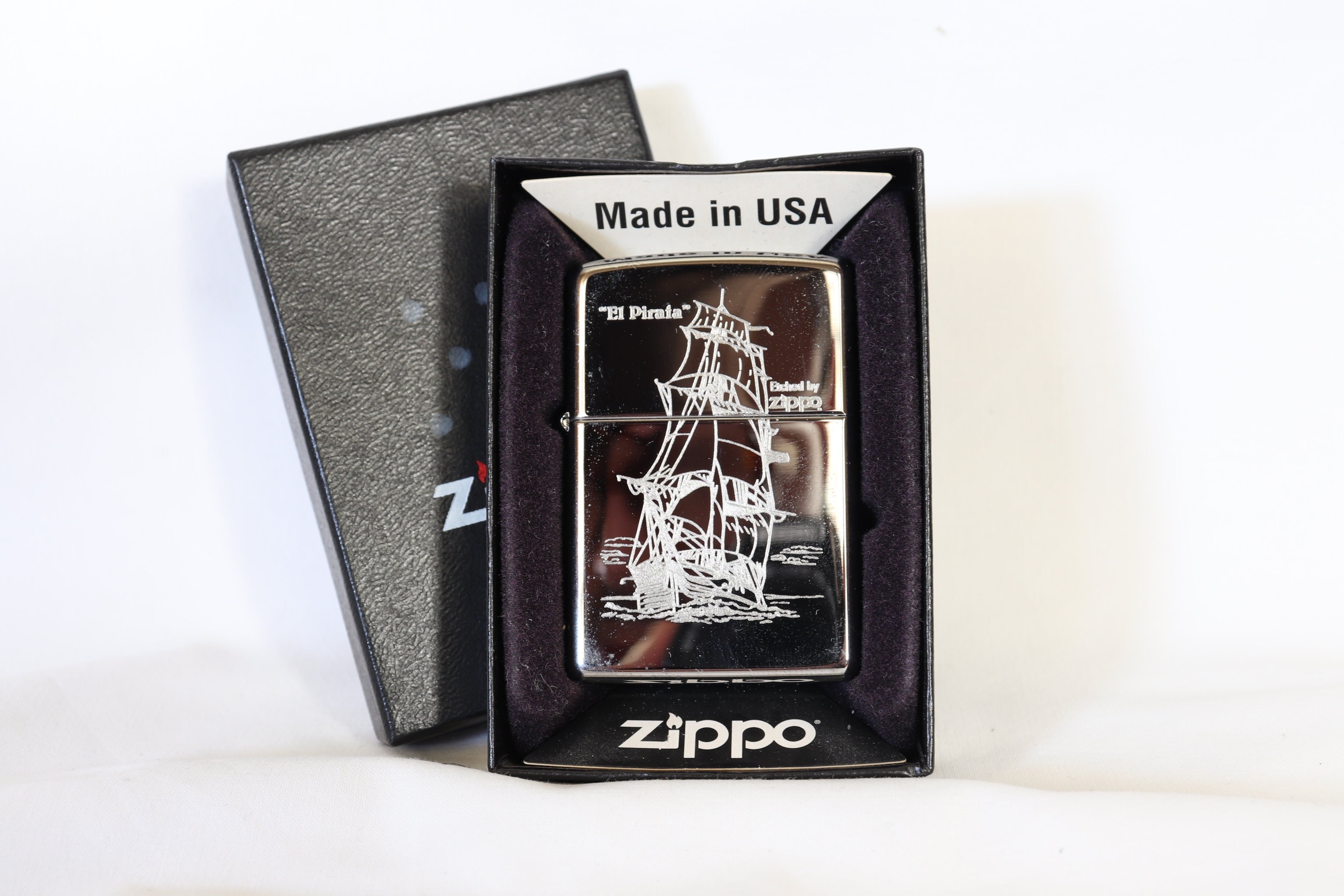 El Pirata Ship Zippo Lighter Sailing Ship Zippo Vintage Etsy El Pirata Ship Zippo Lighter Sailing Ship Zippo Vintage Etsy
