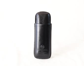Bacardi Cigar Case, Double Cigar Case, Double Cigar Holder, Cigar Accessories, Cigar Gifts, Bacardi Collectibles, Smoking Accessories, Gifts