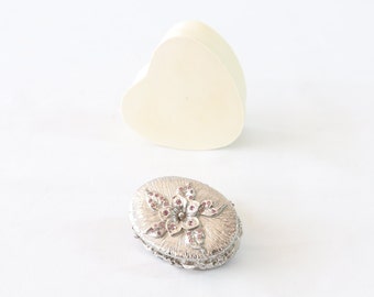 Boîte pour bagues de fiançailles, Boîte pour alliances, Boîte pour bagues pour proposition, Boîte pour bagues en métal, Boîte pour bagues faites main, Boîte pour bagues vintage, Boîte pour bagues en argent, Boîte à bijoux