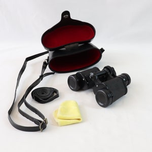 Vintage Binoculars with Leather Case and Strap, Bird Watching Binoculars, Hunting Binoculars, Hunting Gifts, Hiking Gifts, Gift for Him