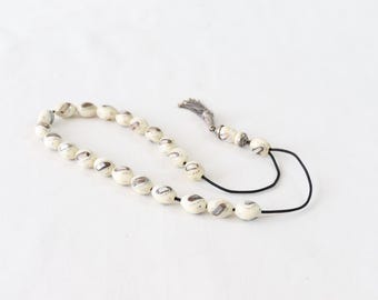 Antique Worry Beads, Yusr, Black Coral, Silver 925, Komboloi, Antique Meditation Beads, Unique Hand Accessories, Unique Gifts, Gift for Him
