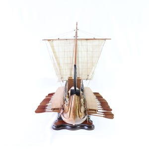 Caesar Ship Model, Julius Caesar Ship, Roman Ship, Roman Warship, Bireme, Wooden Ship Model, Handmade Ship, Antique Ship, Nautical Decor image 8