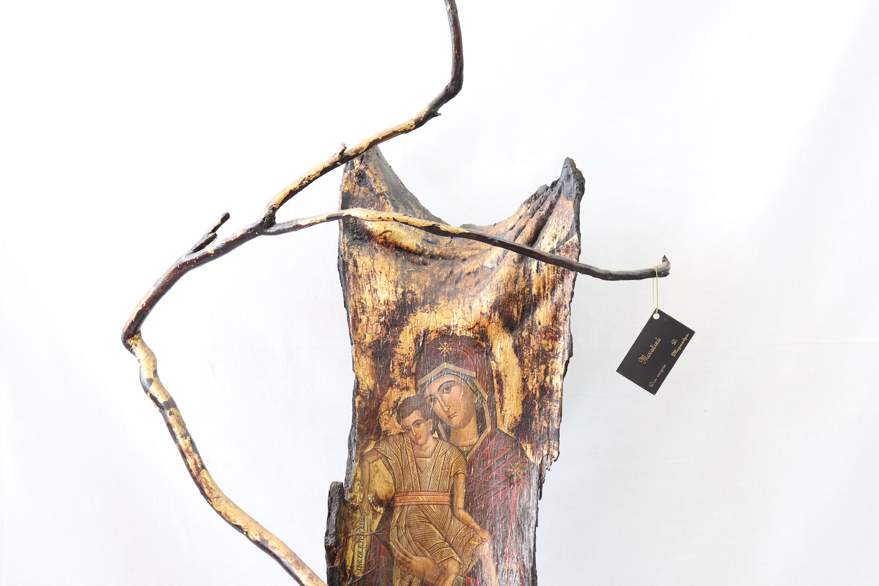 Handmade Virgin Mary Icon, Virgin Mary Art, Wooden Icon, Religious ...