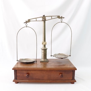 Antique Precision Scale, Balance Scale, Primitive Scale, Apothecary Scale, Jewelry Scale, Handmade Scale, Antique Decor, Antique Decor, Gift