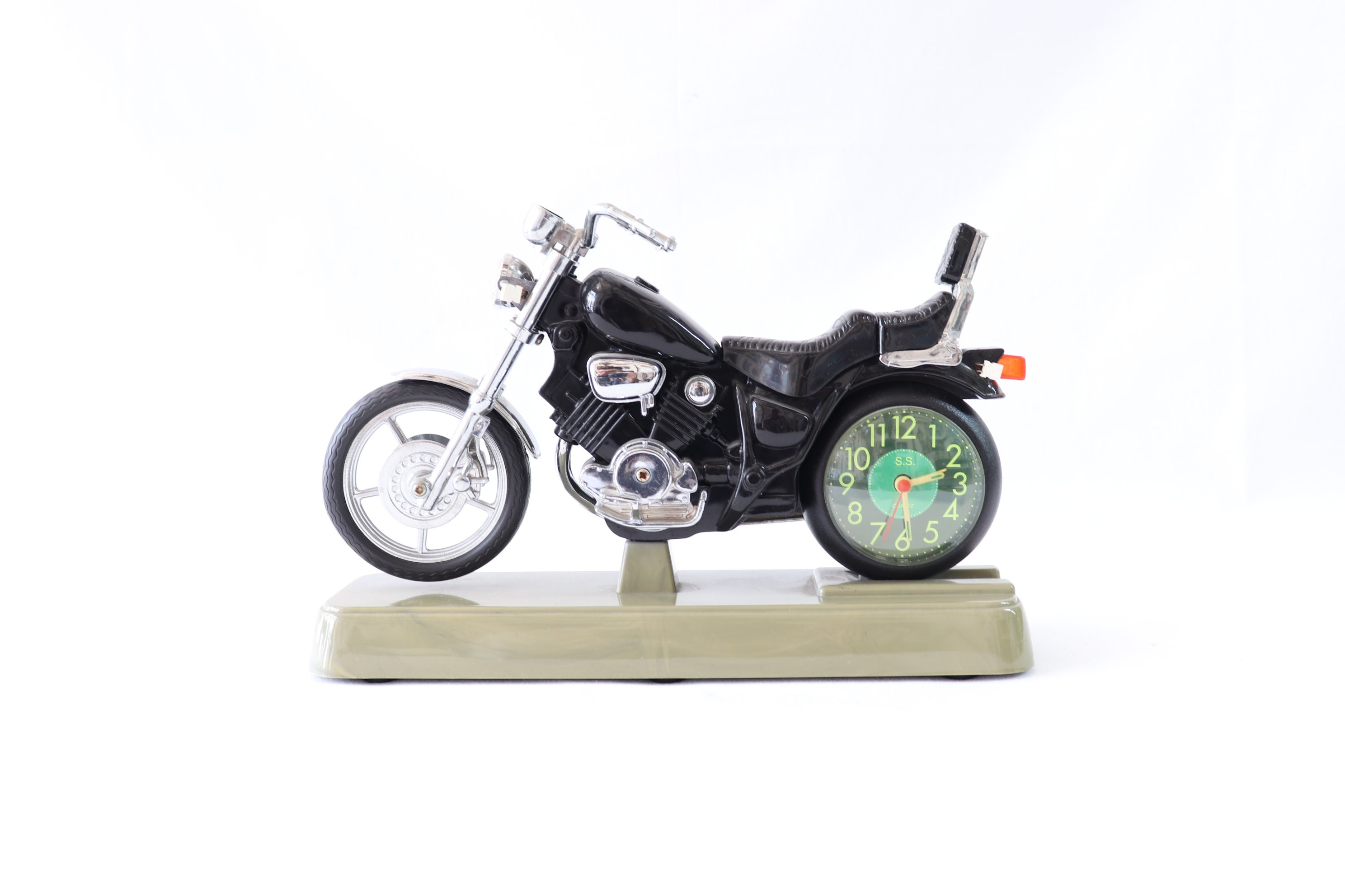 Vintage Harley Davidson Style Clock Vintage Alarm Clock Etsy