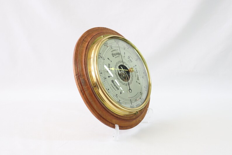 Vintage Barometer Wall Barometer Brass Barometer Weather Etsy