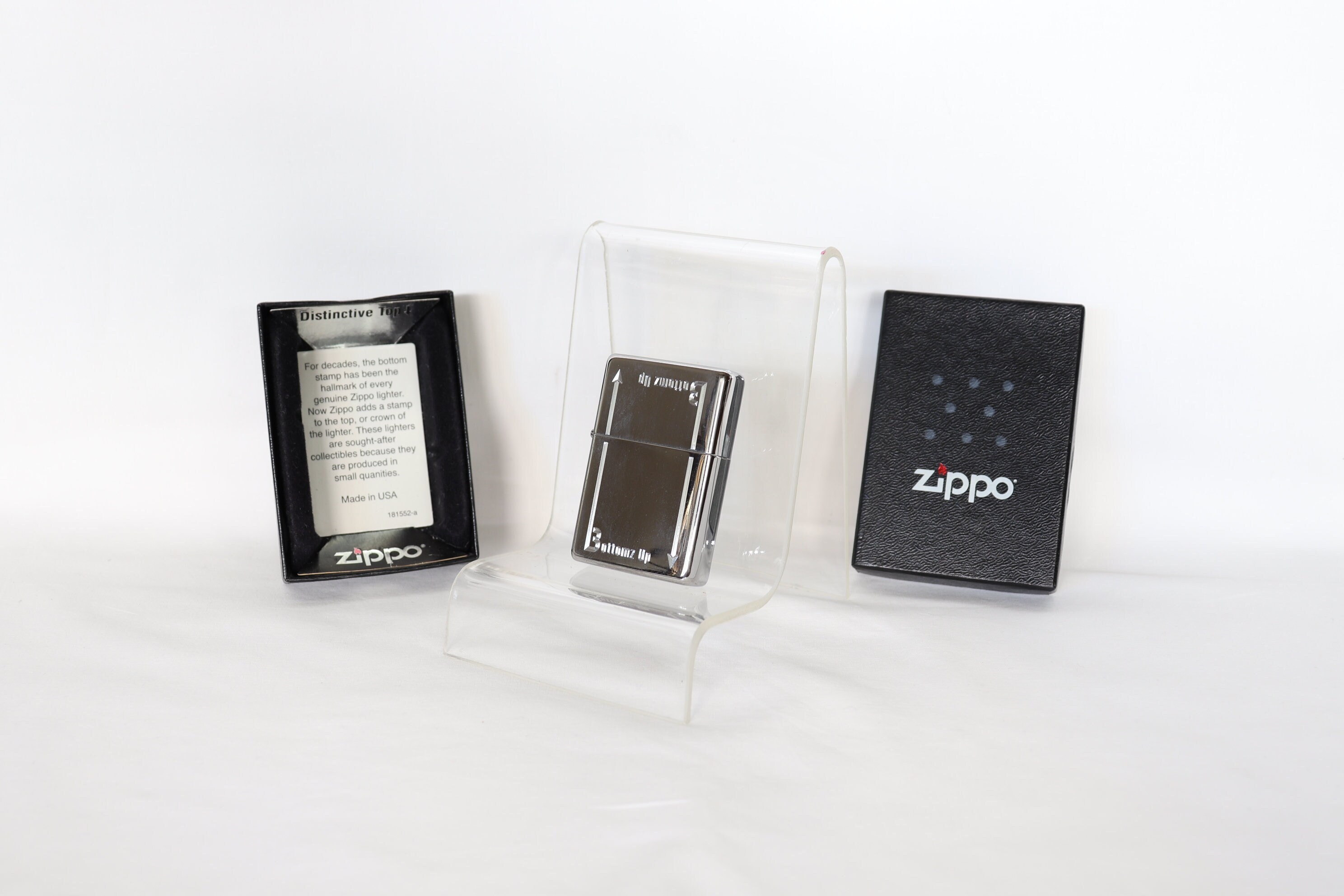 Bottoms up Logo Zippo Lighter, Collectible Zippo Lighter Bottoms up Logo Zippo Lighter, Collectible Zippo Lighter