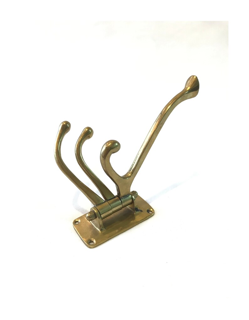 Vintage Nautical Coat Hook Brass Coat Hook Coat Hook Wall Etsy