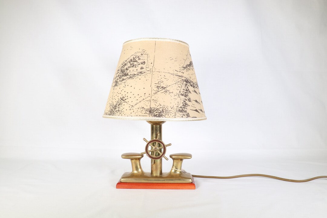 Nautical Desk Lamp, Ships Wheel Lamp, Nautical Table Lamp, Ships Wheel
