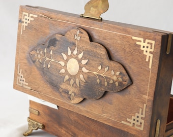 Oak Wood Jewelry Box, Wooden Jewelry Box, Large Jewelry Box, Vintage Jewelry Box, Jewelry Box for Men, Jewelry Box for Women, Gift for Her