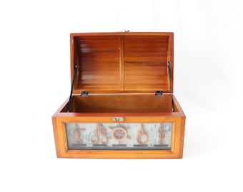 Nautical Chest, Nautical Trunk, Pirate's Chest, Wooden Handmade Chest, Wooden Handmade Trunk, Nautical Box, Nautical Gifts, Nautical Decor