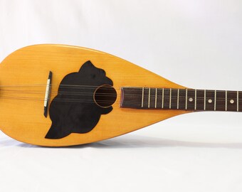 Greek Tzouras, Greek Instrument, 6 String Instrument, Wooden