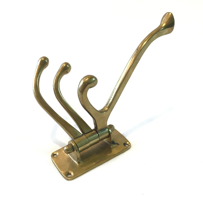 Vintage Nautical Coat Hook Brass Coat Hook Coat Hook Wall Etsy