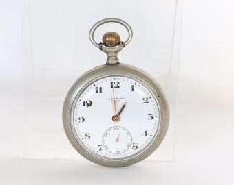 Dusonchet Pocket Watch, Antique Pocket Watch, 1930's Pocket Watch, Pocket Watch for Men, Gentleman Watch, Gentleman Gift, Collectible Watch