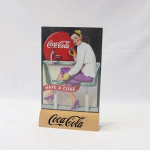 Coca Cola Collectibles, Coca Cola Sign, Vintage Coca Cola Sign, Antique Coca Cola Sign, Coca Cola Ad, Pin Up Girl, Vintage Coca Cola Poster